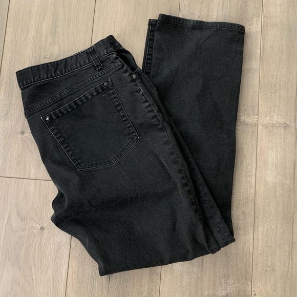 John Varvatos Dark Charcoal Straight Jeans